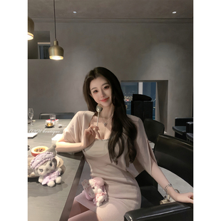 温柔且松弛 美丽日常～针织裙x胸垫吊带套装 CHU小初 不费力