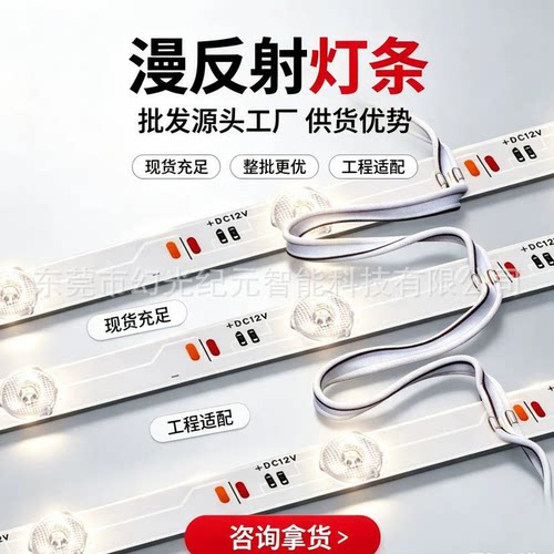 12v220V高亮LED漫反射灯条软膜灯
