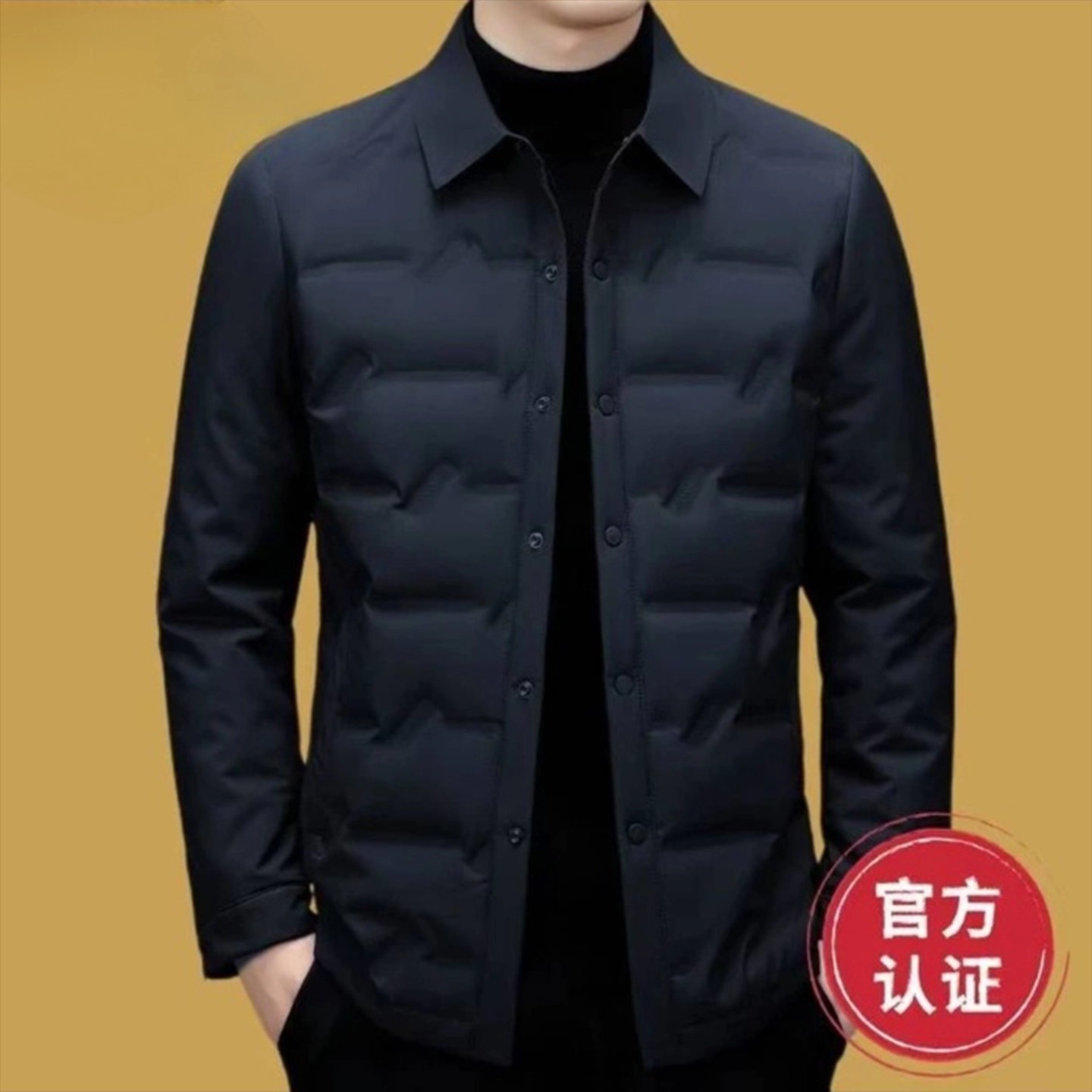 瞳庞男装专卖店2025新款秋冬季飞行员羽绒服男士加厚保暖棉服外套