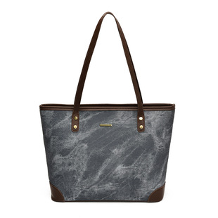 简约大容量托特包女2025新款百搭通勤单肩手提包