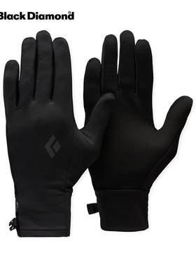 [轻量级]进口美国黑钻BD户外男女0~7度超轻触屏抓绒手套801808