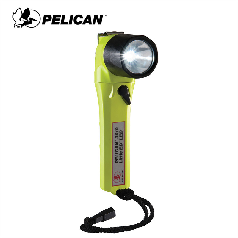 进口Pelican派力肯3610防爆防跌消防转角LED手电筒4*AA