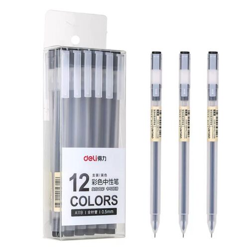 Deli Gel Ink Ballpoint Pen Office School Pens Smooth Writing