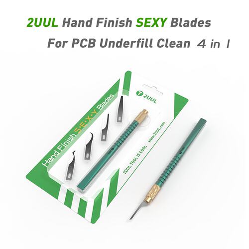 2UUL纯手工打磨SEXY除胶4合1刀片套装加硬拆除芯片刮胶维修工具