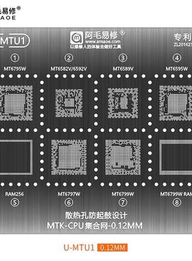 U-MTU1 MT6795W/6582V/6592V/6589V/6595W/6797W/6799W cpu植锡网