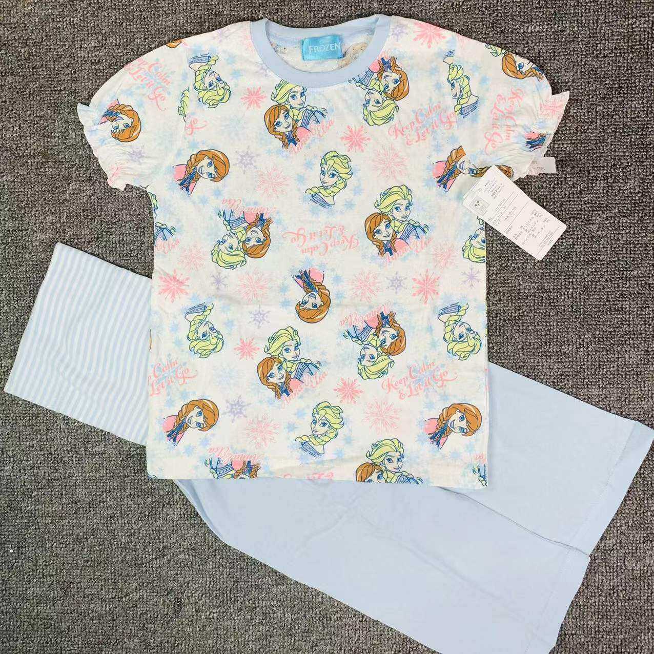 纯棉日系全棉夏季家居服护肚套头