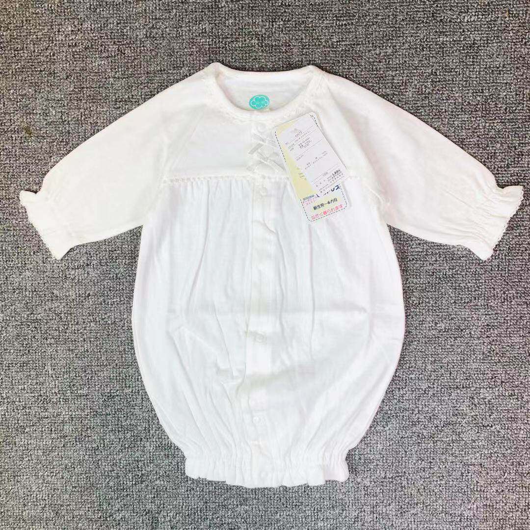 出口日本新款儿童婴儿纯棉有机棉新疆棉连体衣哈衣抱被5060包邮