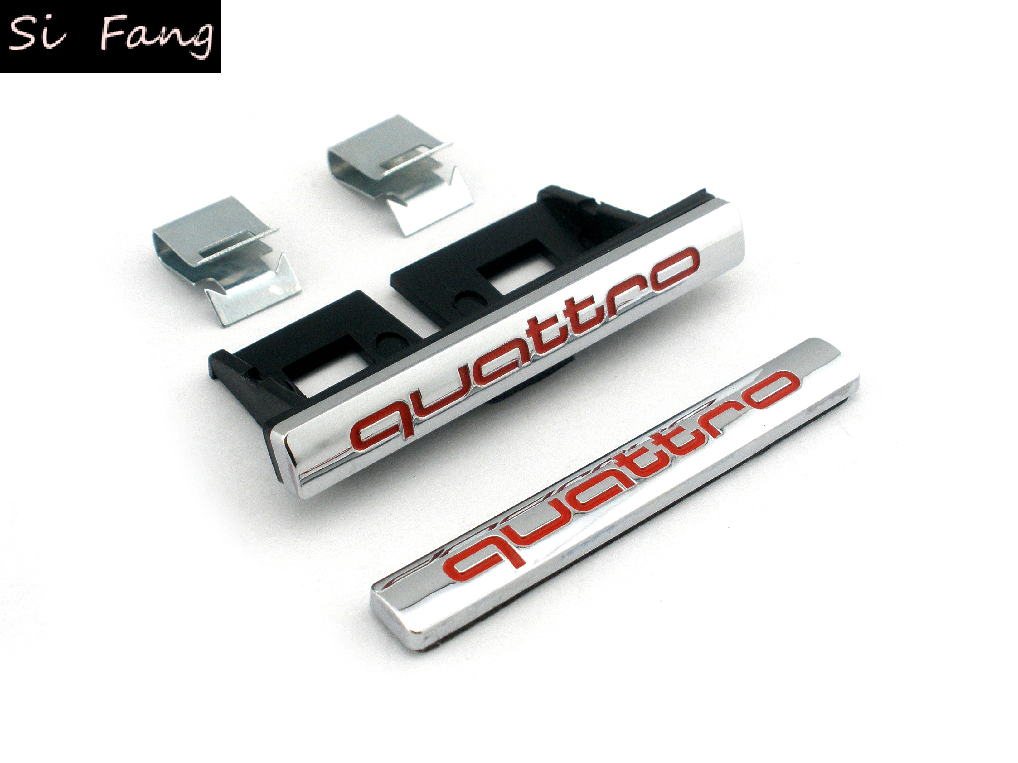 奥迪A1A3A4LA6LA5Q3Q5Q7改装quattro中网四驱车标涡轮增压车尾贴