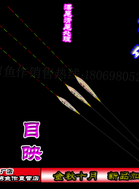 【台湾鱼作】目映芦苇浮漂手工加粗黑坑灵敏抗流休闲近视