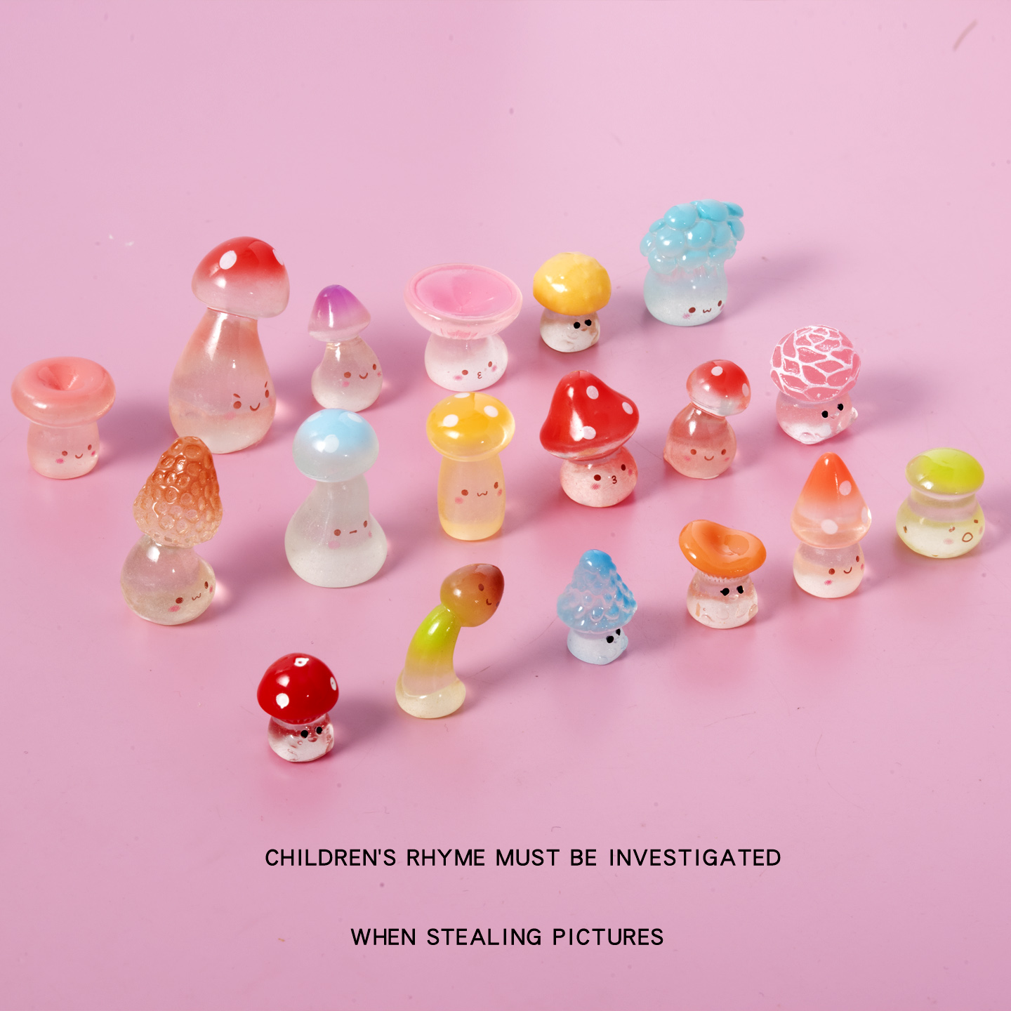 微缩迷你绿植夜光蘑菇过家家玩具模型苔藓微景观小摆件