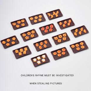 迷你可爱微景观小蛋糕面包热狗过家家玩具桌面小摆件娃娃屋配件