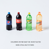 仿真迷你食玩饮料可乐雪碧百世美年达玩具模型娃娃屋配件过家家