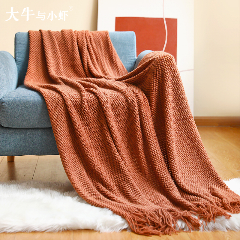 加厚午睡毯盖毯沙发毯子针织毯