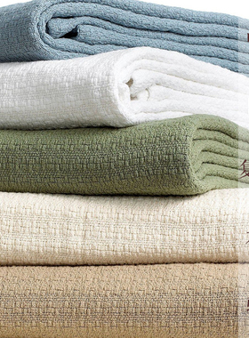 全棉线毯北欧沙发巾全盖纯棉毯子夏季单双人毛巾被空调毯沙发罩套