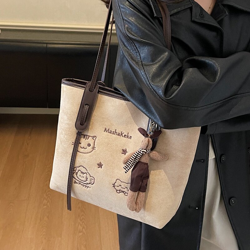 时尚设计感大容量包包2025新款女士单肩包小众百搭通勤上班托特包