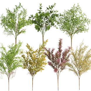 仿真壁挂藤条蕨叶婚礼吊顶布置仿真塑料蕨叶蕨草街面花箱绿植假花