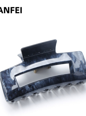 夏季大号醋酸发抓夹女镂空方形发量多鲨鱼夹后脑勺韩国2023新款