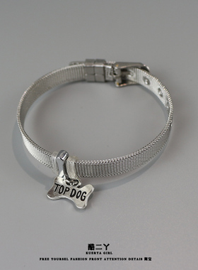 topdag高颜值骨头手带情侣手链