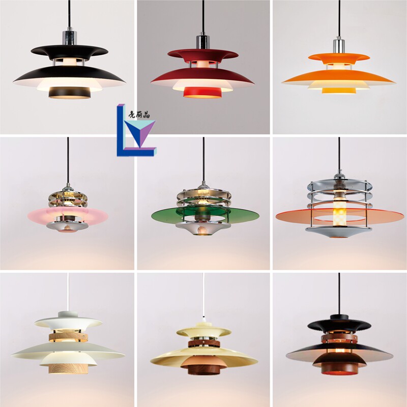 丹麦PH5餐厅吊灯铁艺飞碟烧烤店铺现代商用餐饮店火锅店吧台灯具