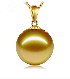 买一送一 淡水珍珠项链 南洋母贝珍珠吊坠925纯银单颗珍珠吊坠