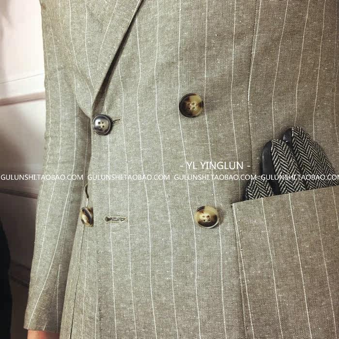 Costume homme en chanvre pour automne - Ref 1560587 Image 5