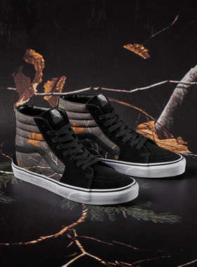 Vans x Realtree 女鞋经典迷彩图案高帮范斯帆布板鞋 VN0A4BV6TGO