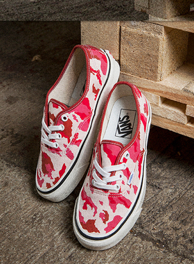 VANS男鞋经典红色安纳海姆STYLE #44 范斯低帮滑板鞋 VN0A38ENV7H