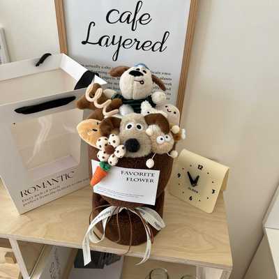 玩偶花束送女朋友闺蜜生日礼物