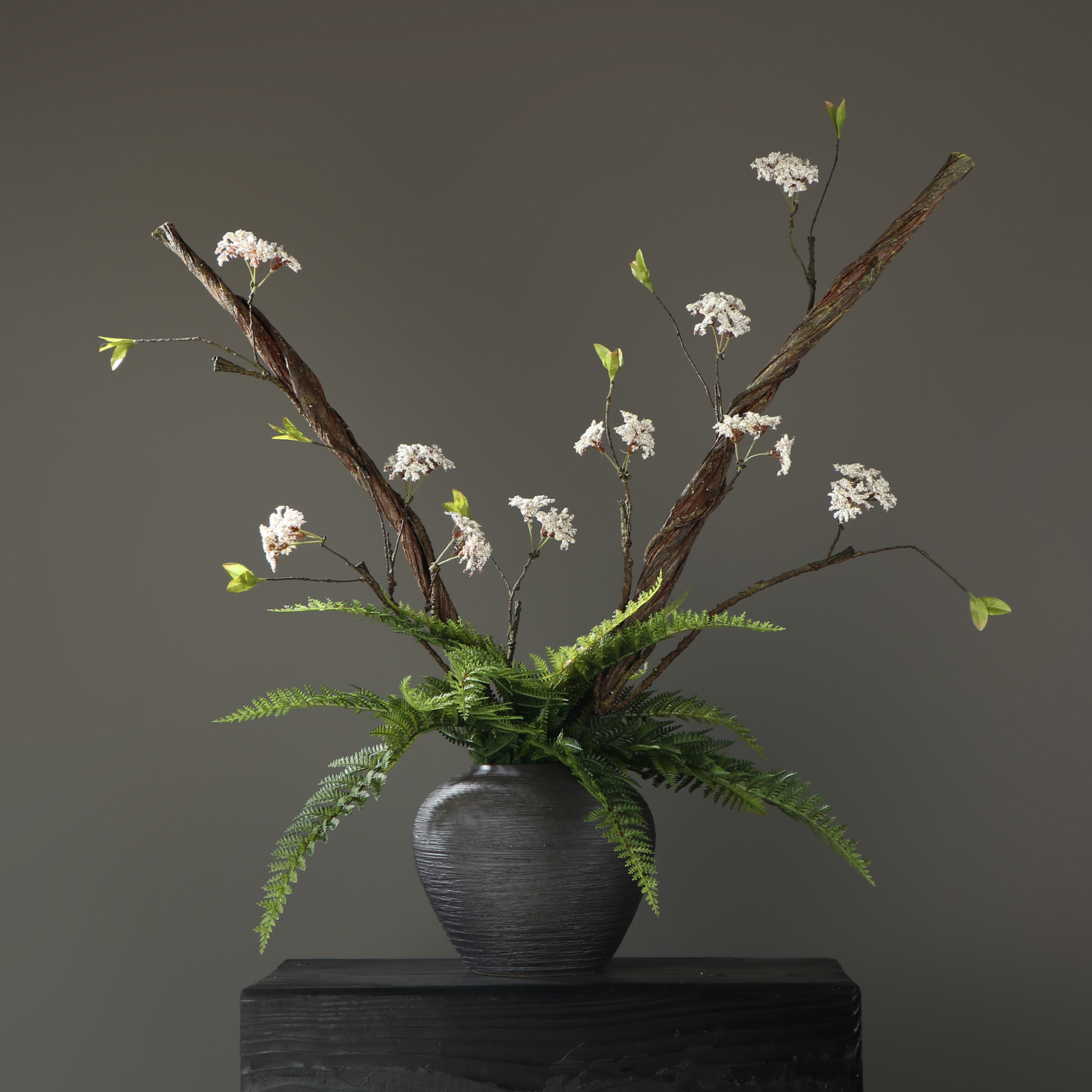 新中式禅意枯藤假花侘寂风陶瓷瓶