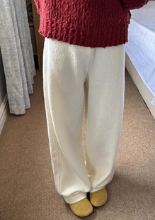 圈圈全羊毛保暖厚实修饰腿型镰刀弧形裤 MAISON 冬日6色