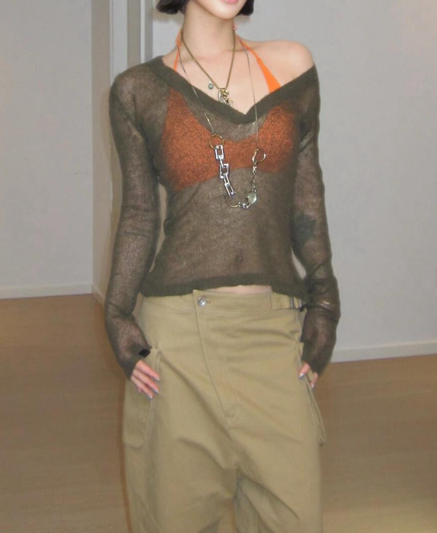 RARELY 大U领挂脖系带瑜伽内衣 黑色/红色/橙色/玫红