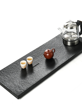 整块乌金石茶盘茶具套装家用全自动简约一体功夫茶海整套大号茶台