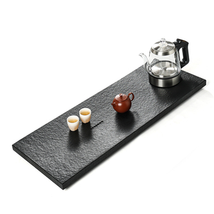 整块乌金石茶盘茶具套装家用全自动简约一体功夫茶海整套大号茶台