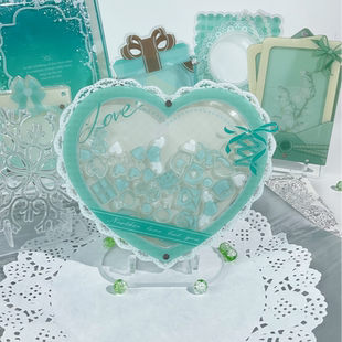 心恋记忆心形谷美吧唧亚克力吧唧托展示拍摄道具谷子收纳 现货