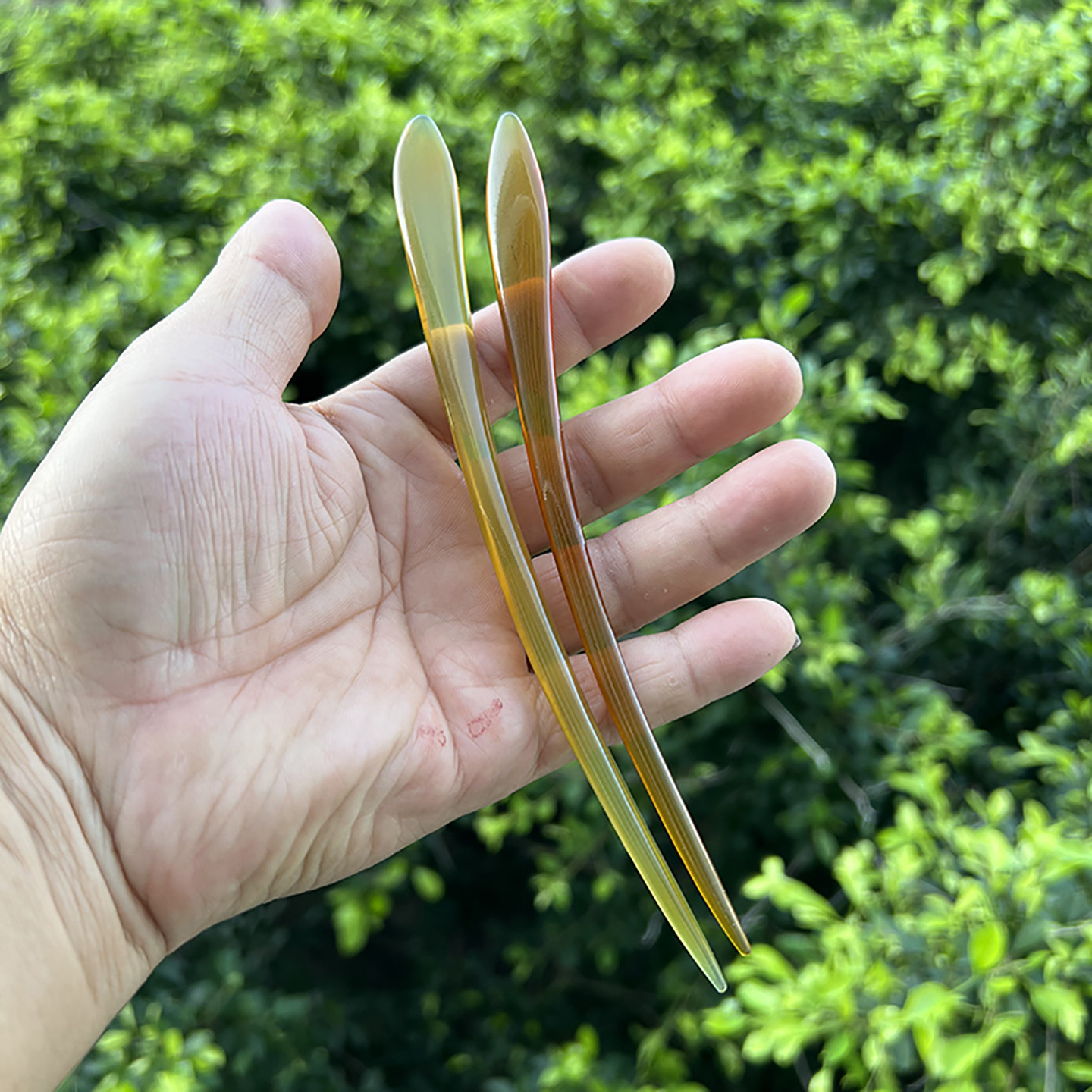 天然牛角发簪子盘发古风女新中式发饰