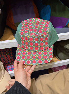 红色波点棒球帽女夏季鸭舌帽男韩国ins潮牌显脸小情侣防晒遮阳帽