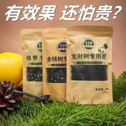 金钱树发财树兰花蝴蝶兰专用肥料营养液黄叶烂根植物通用土颗粒肥