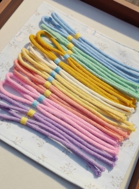 纯手工编织奶瓶八宝葫芦腰绳4mm棉线挂绳