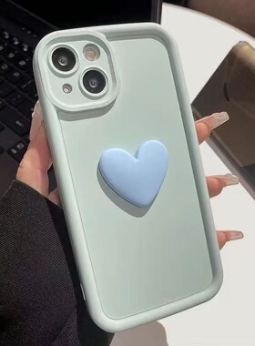 ins爱心realme15/14/13/12手机壳narzo20/n63真我n55/n53女50i/v60防摔note70蓝c33/c35s网红c85硅胶c61/c75x