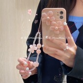 y78v5t3 ins粉色neo11花朵iqoo15pro手机壳z10utlra爱酷9x y36i s12女vivo t4网红y52s 7se手链6turbo串13