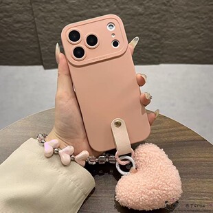 2pro ins毛绒爱心OPPO 1网红realme15真我GT可爱a78套a96 7女reno4se小红书k5手链a3 find x9手机壳8ultra