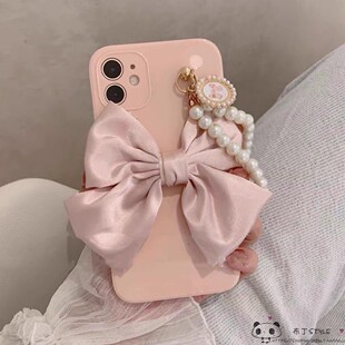 ins气质蝴蝶结neo11手链iqoo15pro手机壳z10utlra爱酷9x/8/7se女6turbo珍珠13+/s12/vivo t4粉y52s/y78v5t3/i