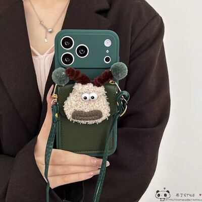 搞怪丑萌卡包OPPO find x9手机壳8ultra斜挎7女reno4se绳k5小红书a3/a6/2pro/1/realme15真我GT/a78套a96/a97