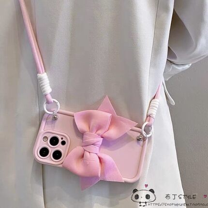 日韩OPPO reno15pro手机壳14max/13f/11蝴蝶结10/9/a6gt女a5pro斜挎find x8/10+/k12s/realme真我neo7/4se/3c