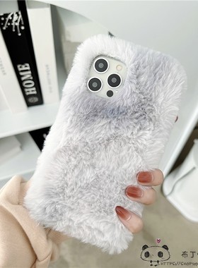 毛绒适用note15pro红米k90手机壳k80至尊k70e冷淡风K60男50ultra/a2毛茸茸14r13c12s秋冬tubro4/5pro情侣11t