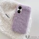 秋冬毛绒适用华为mate80pro手机壳70air紫色p60荣耀win情侣power2简约V40畅玩50PLUS荣耀X30畅享pura70男女款
