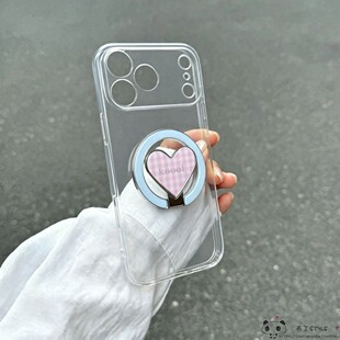 ins爱心支架realme15/14/13/12手机壳narzo20/n63真我n55/n53/50i套v60女note70/c33c35s清新c85小众c61/c75x