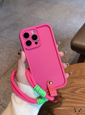 日韩ins手绳s50pro mini小红书vivo y500手机壳y27s网红y04s/y03t玫红y56粉色y36i女y35m套y53t/y21/y78+/x90