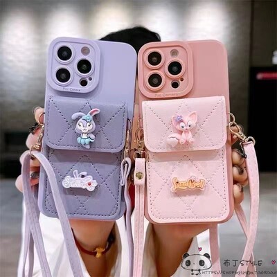 星黛露兔卡包neo11绳iqoo15pro手机壳z10utlra爱酷9x/8/7se女6turbo小红书13+斜挎s12紫vivo t4/y52s/78v5t3i