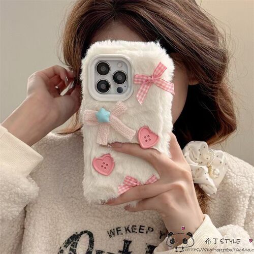 毛毛绒绒s50pro mini秋冬vivo y500手机壳y27s网红y04s/y03t/y56/y36i女y35m茸茸y53t蝴蝶结y21/78+/y17s/x90
